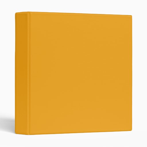 Solid 1 inch orange binder Zazzle