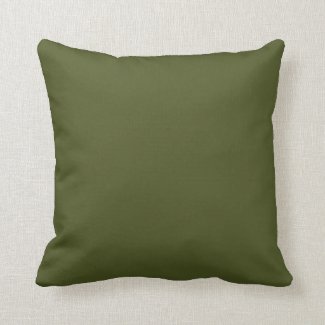 Solid Army Green American Mojo Pillow
