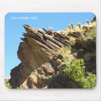 Solid as a rock_You totally rock mousepad