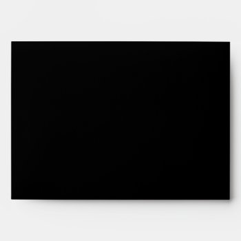 Solid Black Halloween Matching Wedding Envelope by juliea2010 at Zazzle