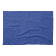 Solid Blue Glimmer Hand Towels