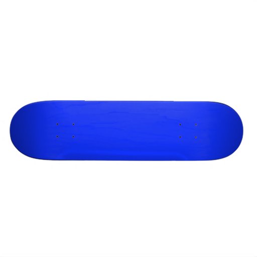 Solid Bright Blue Skateboard Zazzle