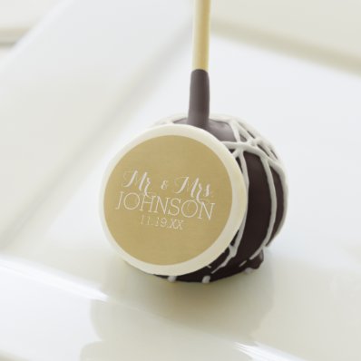 Solid Color Gold - Mr & Mrs Wedding Favors
