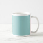 Solid Color Light Blue 99CCCC Background Coffee Mugs