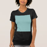 Solid Color Light Blue 99CCCC Background Tee Shirt