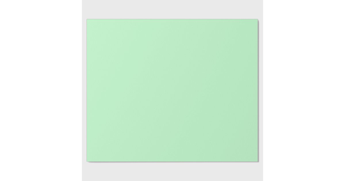 Solid Color Mint Wrapping Paper Zazzle