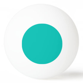 Solid Color: Teal Ping Pong Ball