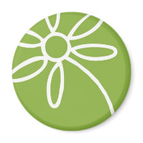 Solid Flair Circle Magnet