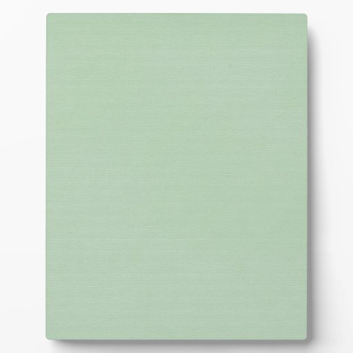 solidgreen4 SOLID LIGHT MINT DUSTY GREEN BACKGROU Photo Plaque Zazzle