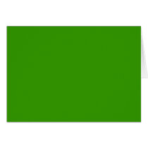 Solid Green Background Color 339900 Greeting Cards