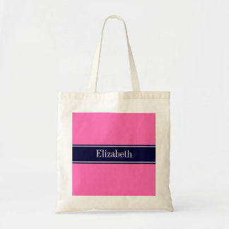 navy and pink bag