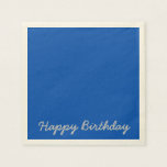 solid INKY BLUE Paper Napkins