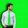 Solid Neon Green Tie Solid Neon Green Tie