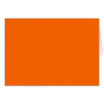 Solid Orange Background Color FF6600 Card