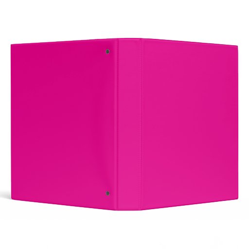 Solid pink 1 inch binder Zazzle