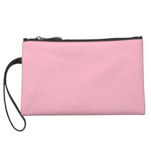 Solid Pink Wristlet Clutch