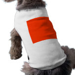 Solid Red Background Web Color FF3300 Dog T-shirt