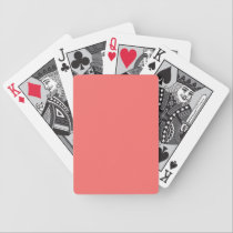 Solid Salmon Pink Playing Cards playing cards