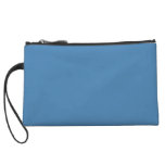 Solid Steel Blue Wristlet Clutches