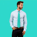 Plain Turquoise Necktie