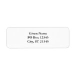 Solid White Return Address Labels