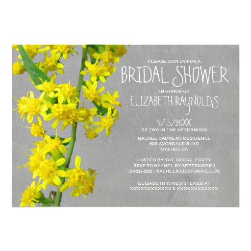 Solidago Bridal Shower Invitations