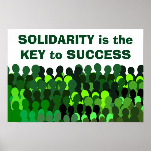 Solidarity poster | Zazzle