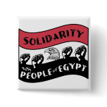 Solidarity with People of Egypt Pinback Button