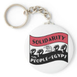 Solidarity with People of Egypt Keychain