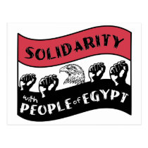 Solidarity with People of Egypt Post Card