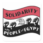 Solidarity with People of Egypt Square Sticker