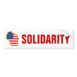 Solidarity with Wisconsin Workers bumper stickers