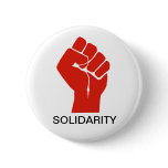 Solidarity With Wisconsin's Unions Button