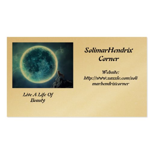 SolimarHendrixConer store card Business Card