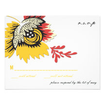 Solitario - tarjetas de R.S.V.P Comunicados Personalizados