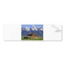 Solitary Barn at Grand Tetons Bumper Stickers