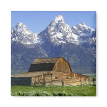 Solitary Barn at Grand Tetons Magnets