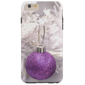 Solitary Purple Christmas Ball Tough iPhone 6 Plus Case