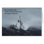 Solitary Raven Card with Haiku