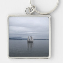 Solitary Sail Keychain