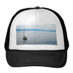 Solitary Sailboat Mesh Hat