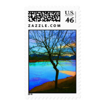 Solitary Sunset US Nature Postage Stamp