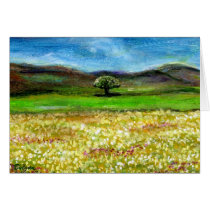 SOLITARY TREE IN THE FIELD,TUSCANY cards