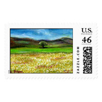SOLITARY TREE IN THE FIELD,TUSCANY postage by bulgan_lumini SOLITARY TREE IN THE FIELD,TUSCANY postage