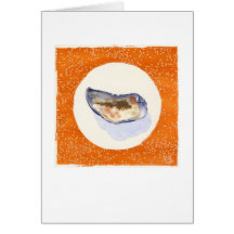 SOLITARY ULTRAMARINE MUSSEL CARD