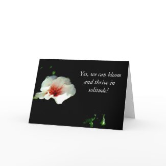 Solitude and Friendship Card card