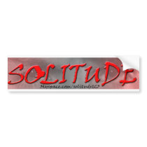 SOLITUDE - Bumper Sticker bumper stickers