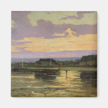 Solitude in the Evening, Morsalines Refrigerator Magnets