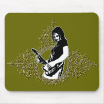 SOLO GUITAR GIRL MOUSEPAD by nassosvakalis SOLO GUITAR GIRL MOUSEPAD