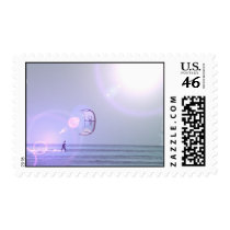 Solo Kiteboarder  Postage Stamp